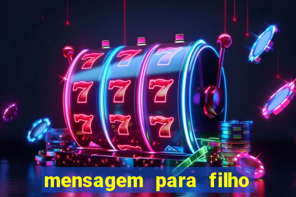 mensagem para filho jogador de futebol